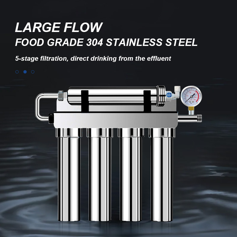 Filtro Purey U4 UF de acero inoxidable sin electricidad